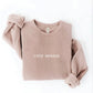 OAT COLLECTIVE - EMBROIDERED COZY SEASON Sweatshirt : VINTAGE WHITE LONG SLEEVE / M