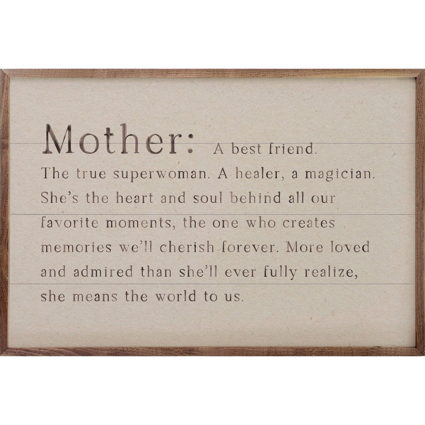 Family Definition MOTHER: 8x5