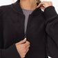 Microfleece Bomber Jacket: NATURAL