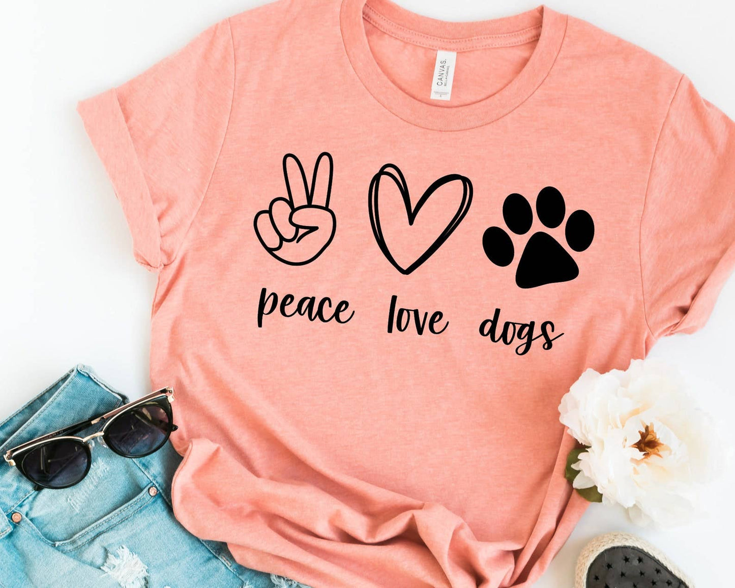 Peace Love Dogs T-shirt