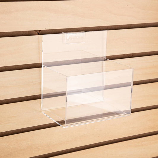 Store Supply Warehouse - Acrylic Single Display Bin For Slatwall Or Wire Grid