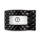 TELETIES - Jet Black Quilted | Large | Flat Rectangle Hair Clip