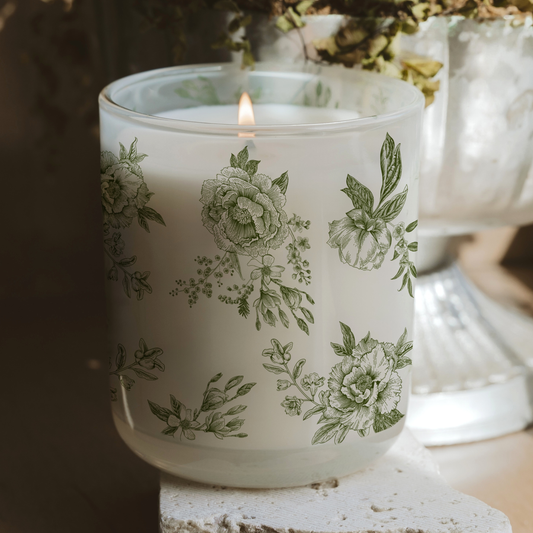Candle: Green Delft 12 oz Soy Candle