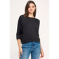 Heimious - 3/4 Dolman Sleeve Round neck Modal Jersey  Top, 2503: White / S