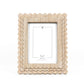 Devanie At Home - Wood photo frame SCALLOP for 5x7 pic, natural - 17028