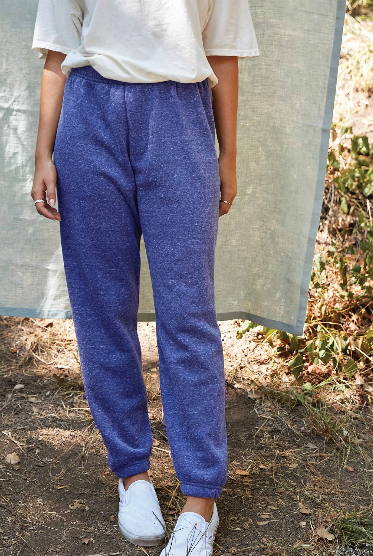 Basic Solid Sweatpants: HEATHER DUST