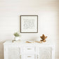 The Lord Bless You | Wall Art: Soft White-Black Text / Dark Brown Frame / 24 inches x 24 inches
