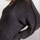 La Miel - JDS3608-Boat Neck Off Shoulder Dolman Sleeve Sweater Fall: Frosty Mint / M