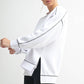 Vintage Stitch Cotton Sweatshirt: WHITE/WATERMELON