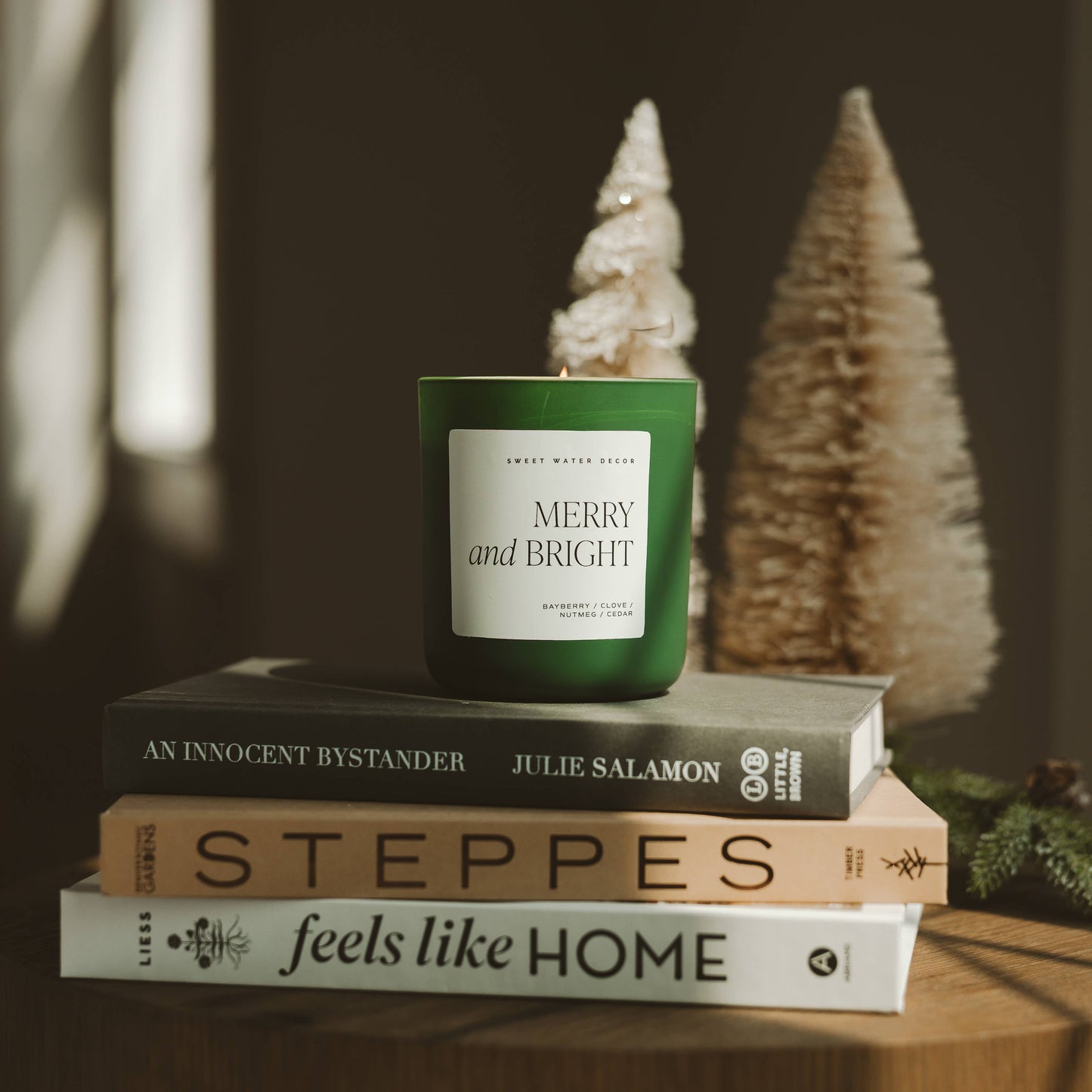 Candle: Merry and Bright 15 oz Soy Candle, Matte