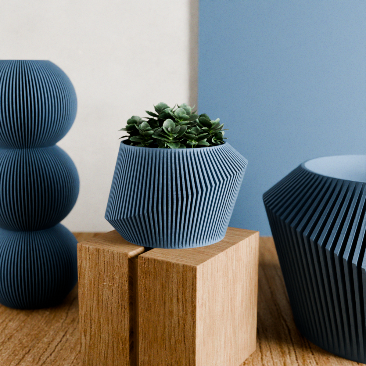 Modern Indoor Planter | Midnight Black / 6 Inches