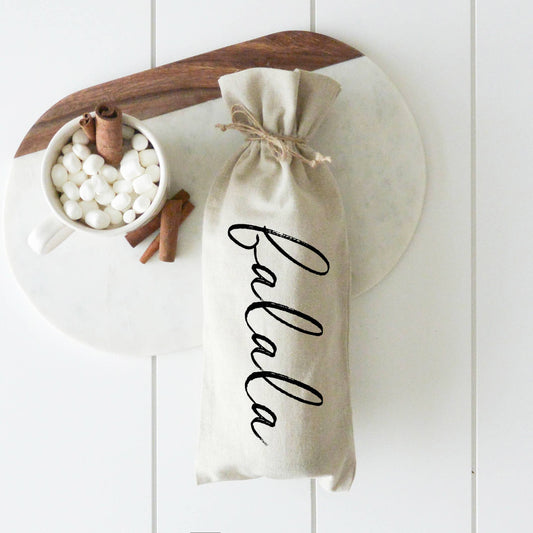 Falala Wine Bag Natural Cotton Linen