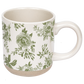 Mug: Green Delft Stoneware Coffee Mug