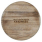 Rustic Round Wood Tray - 7x7x8