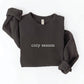 OAT COLLECTIVE - EMBROIDERED COZY SEASON Sweatshirt : VINTAGE WHITE LONG SLEEVE / M