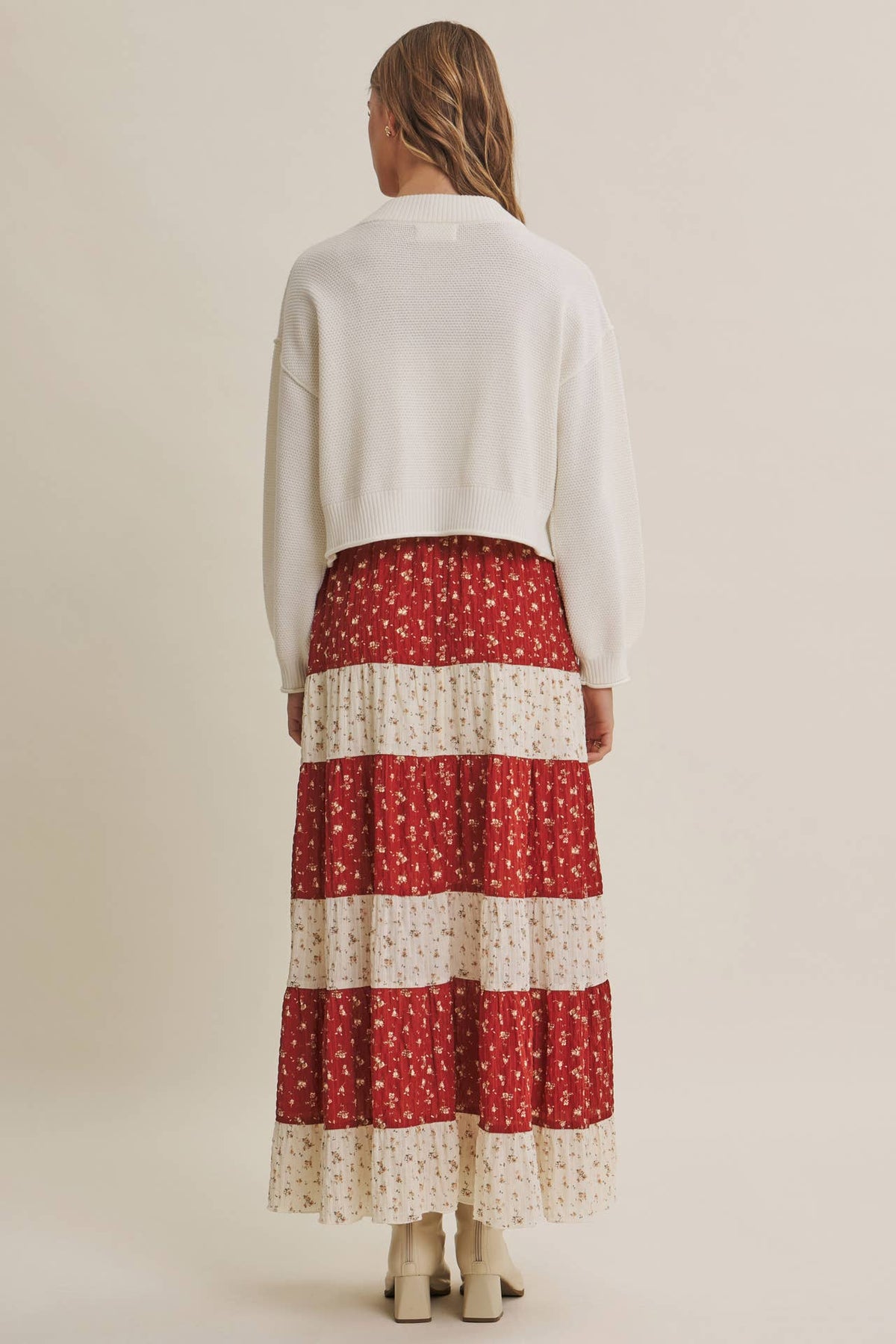 in february - EVERYDAY ESEENTIAL EASY LAYERING BALLOON SLV WAFFLE CARDIGAN: CAMEL / M