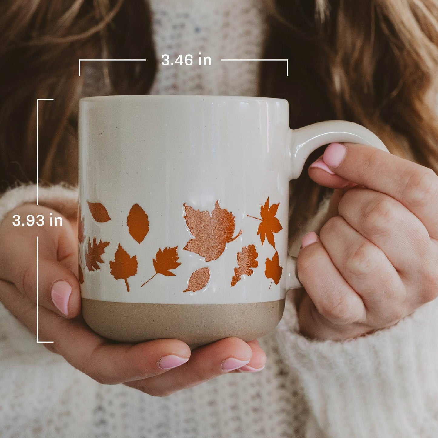 Mug: Ghost Pattern Stoneware Coffee Mug