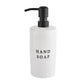 White Stoneware Hand Soap Dispenser- 15 oz