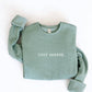 OAT COLLECTIVE - EMBROIDERED COZY SEASON Sweatshirt : VINTAGE WHITE LONG SLEEVE / M