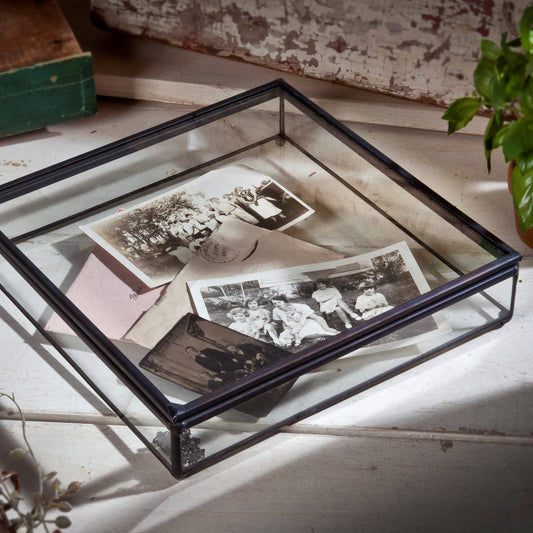 Decorative Keepsake Box: Clear Glass