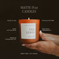 Candle: Spiced Apple Cider 15 oz Soy Candle, Matte Jar