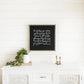 The Lord Bless You | Wall Art: Soft White-Black Text / Dark Brown Frame / 24 inches x 24 inches