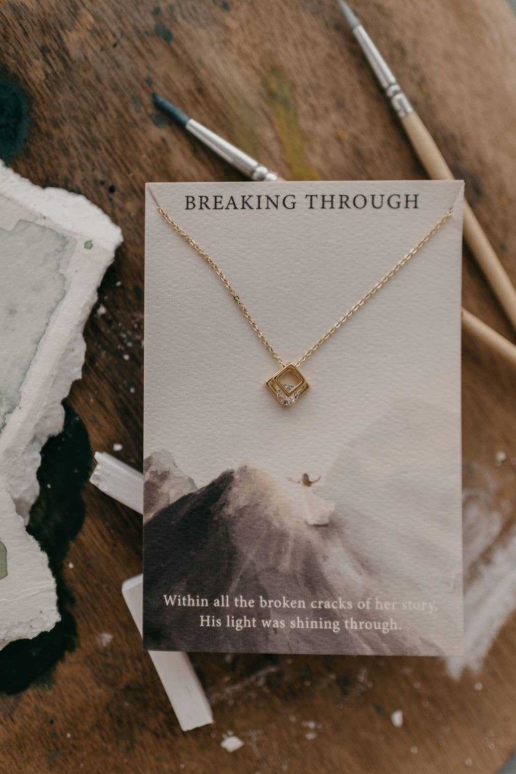 BREAKING THROUGH Christian Necklace: John 1:3