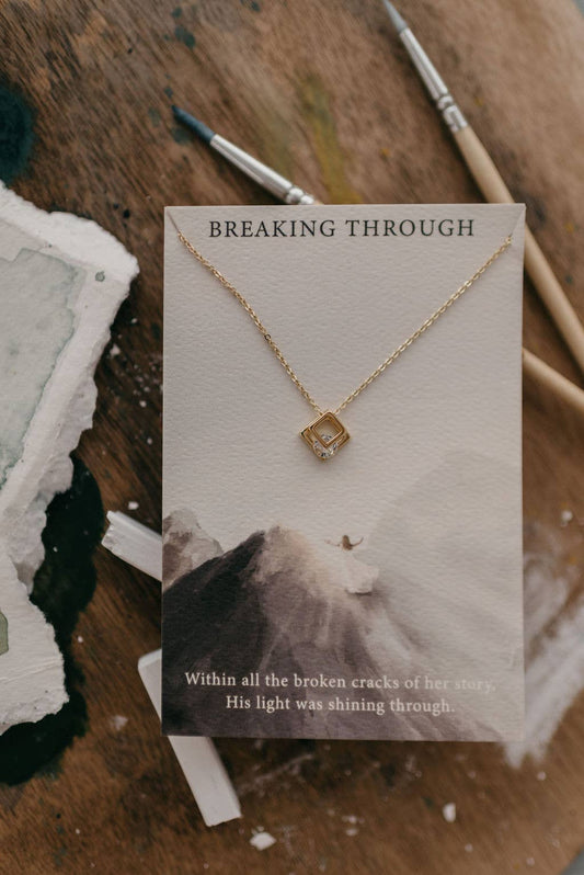 BREAKING THROUGH Christian Necklace: John 1:3