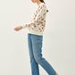 Floral Sweater Top: SEA GREEN