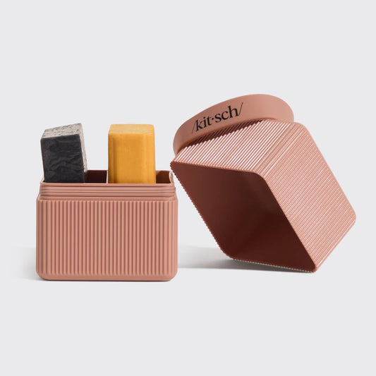 KITSCH - 2-Compartment Travel Case - Terracotta