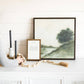 Under the Elm | Fine Art: Dark Brown Frame / 24 inches x 24 inches