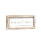 Wood frame sign PRAY