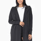 Open Front Longline Hoodie Cardigan: MARSH