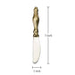 India Handicrafts Inc - Gold Ribbed Spreader - Set of 12