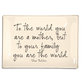 Ben's Garden - To The World You Are A Mother Decoupage Glass Tray: 4"X 6"