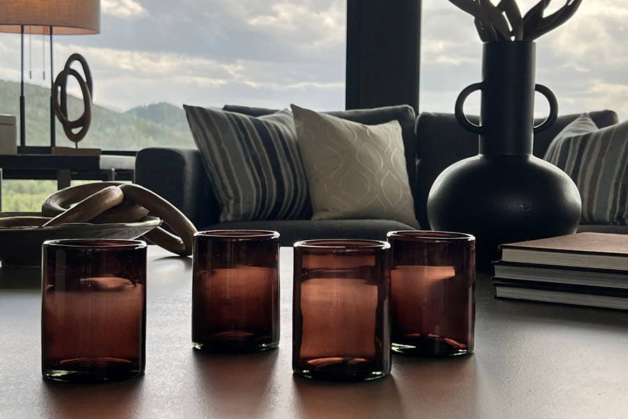 Verve Culture - Handblown Mexican DOF Glasses - Tamarind