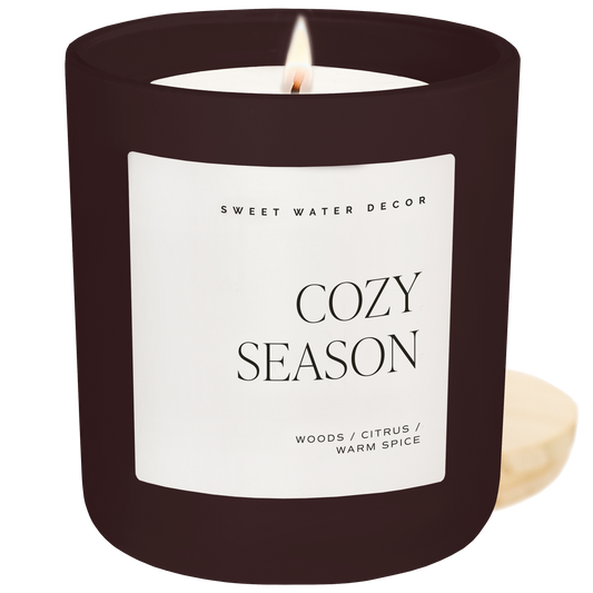 Candle: Cozy Season 15 oz Candle, Matte Jar
