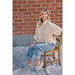 BiBi - VINTAGE WASHED STRAIGHT JEANS WITH SIDE STITCH DETAIL: WASHED DENIM / M