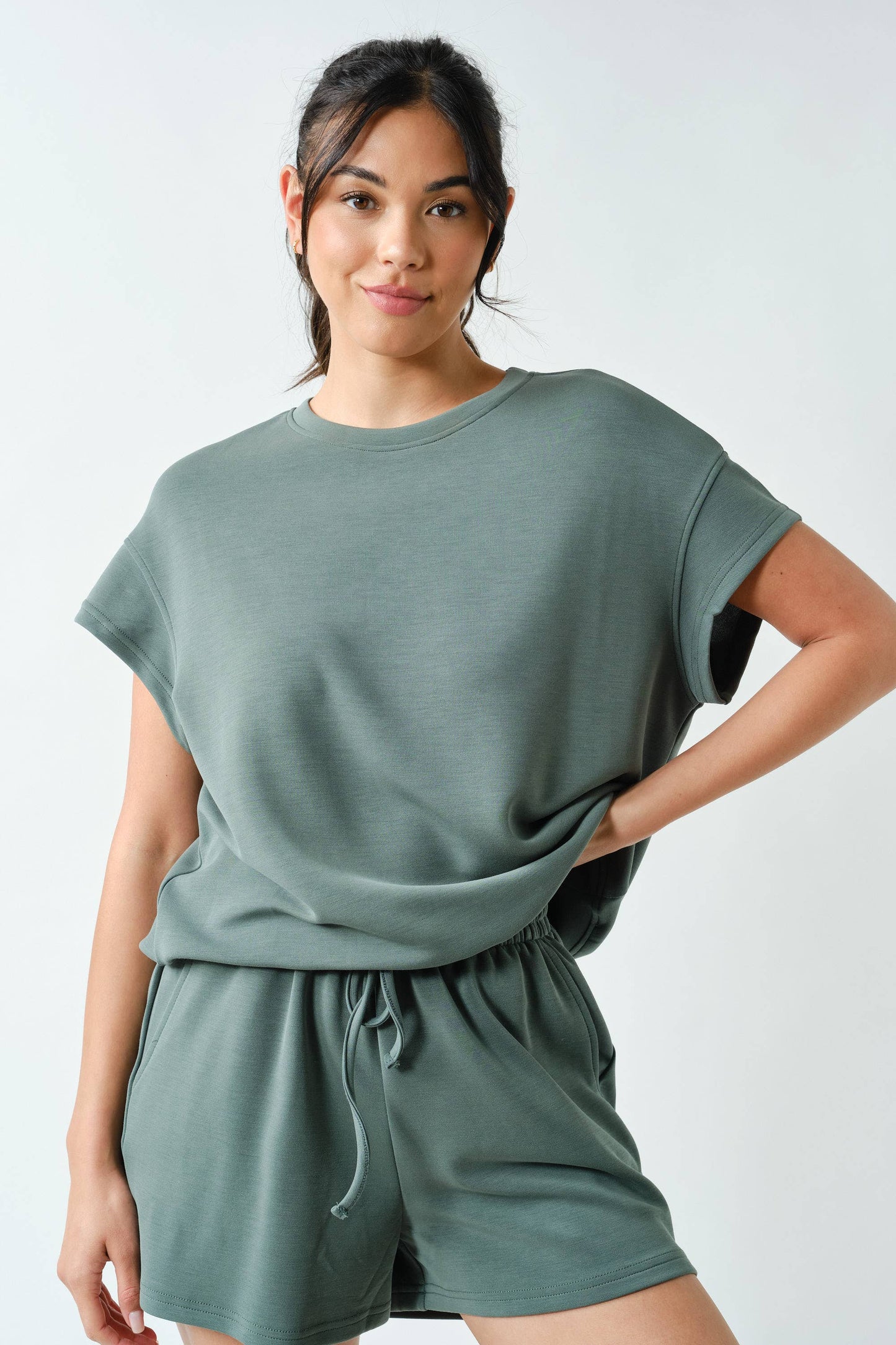 Mono B - Laguna CloudScape Short Set: SILKEN TAUPE / 2:2:2 (S : M : L)