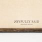 The Lord Bless You | Wall Art: Soft White-Black Text / Dark Brown Frame / 24 inches x 24 inches