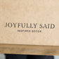 Waymaker | Wall Art: Soft White-Black Text / Light Brown Frame / 24 inches x 16 inches