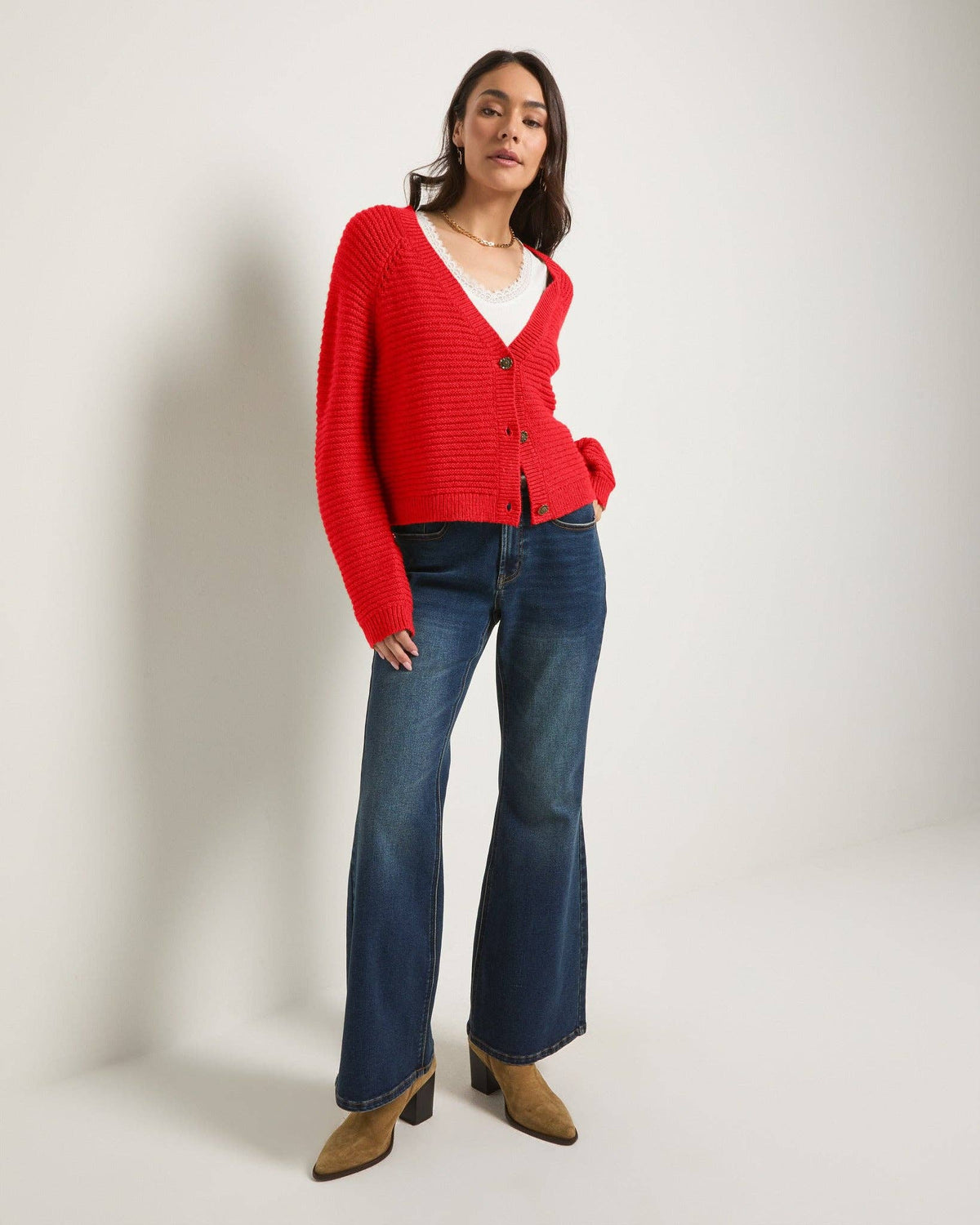 Seventy Eight and Sunny (SEAS) - Meadow Cardigan: Sea Grass / XL
