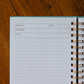 Sermon Notes Journal - Teal Spiral