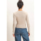 HYFVE - Crew Neck Long Sleeve Top: DARK BROWN / S-M-L(2-2-2)