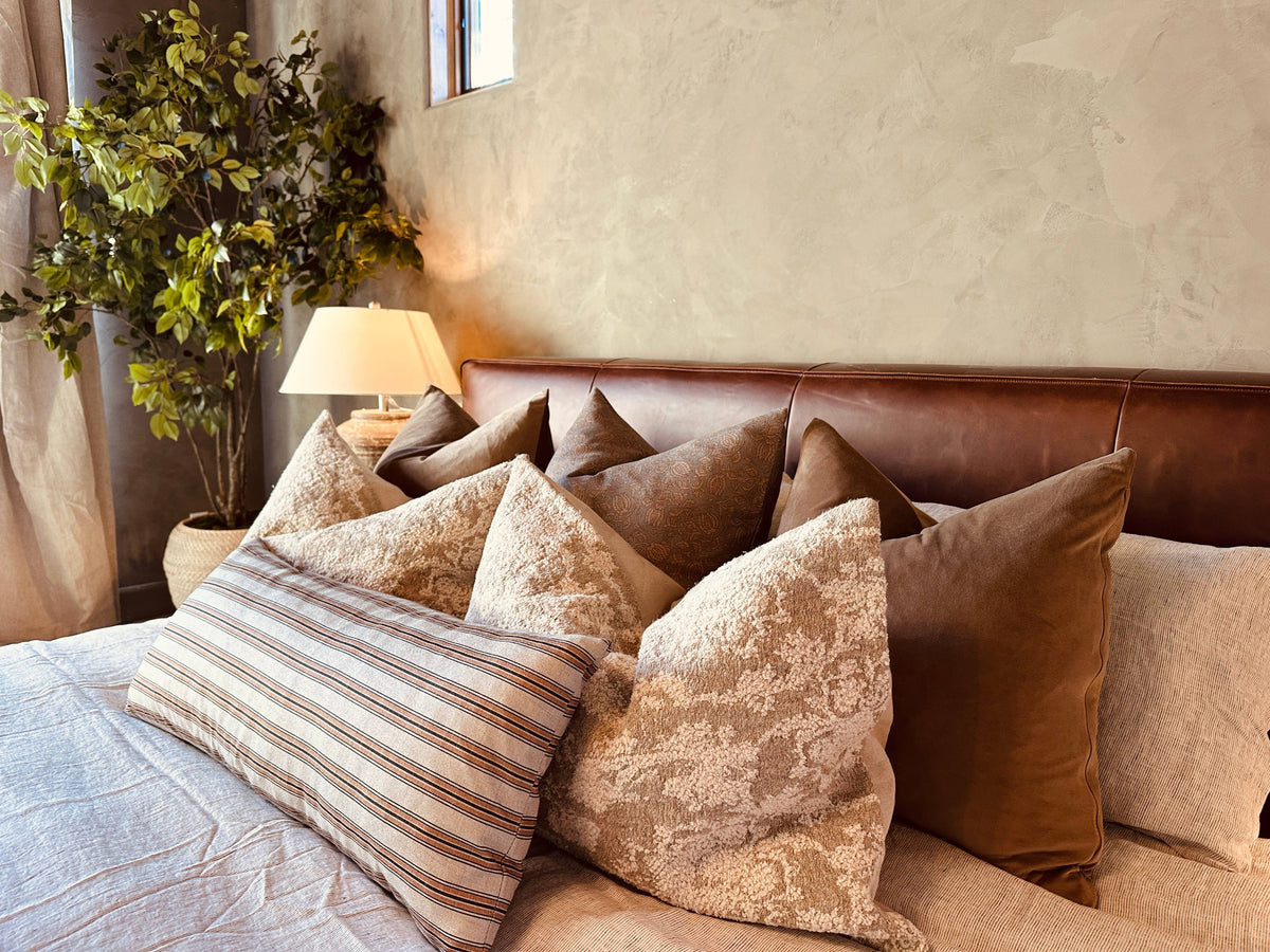 Rennah Collective - Pewter Velvet Pillow Cover: 22x22 Cover Only