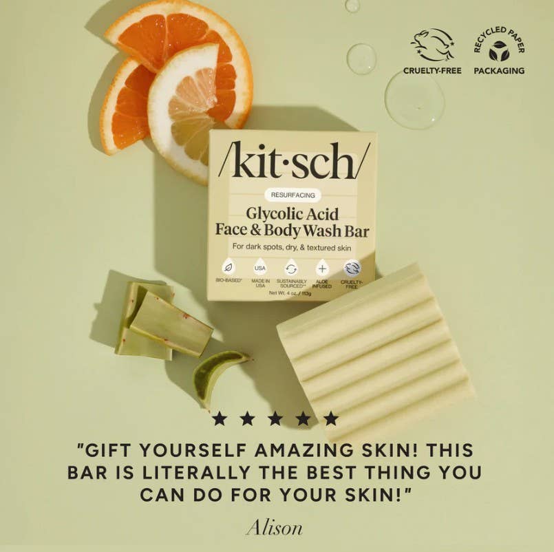 KITSCH - Glycolic Acid Exfoliating Face and Body Wash
