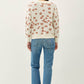 Floral Sweater Top: SEA GREEN