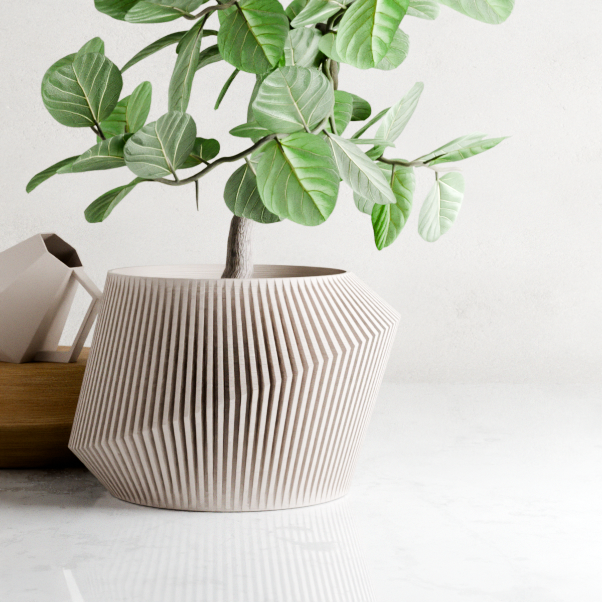Modern Indoor Planter | Midnight Black / 6 Inches