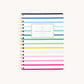 2025-2026 Softcover Weekly Simplified Planner - Happy Stripe