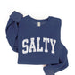 SALTY Graphic Sweatshirt: LIGHT BLUE